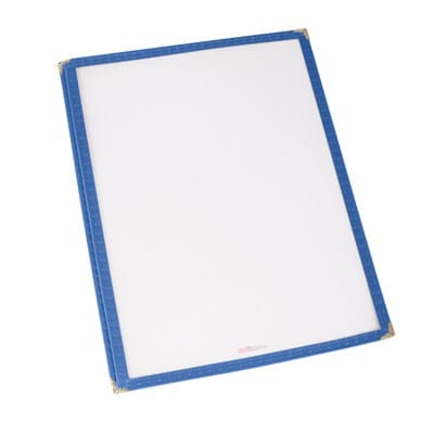 Winco Tabletop & Serving Each / Blue Winco PMC-9B Menu Cover Single 9-5/16 Inch x 12-1/8 Inch Blue | Denson CFE