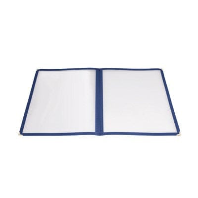 Winco Tabletop & Serving Each / Blue Winco PMCD-9B Premium Double-Fold Menu Cover in Blue 9-3/8 x 12-1/8 | Denson CFE