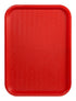 Winco Tabletop & Serving Each / Red Winco FFT-1216R Fast Food Tray 12 inch x 16 inch Red BPA Free Polypropylene | Denson CFE