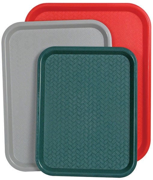 Winco Tabletop & Serving Each / Red Winco FFT-1418R Fast Food Tray 14 Inch x 18 Inch Red BPA Free Polypropylene | Denson CFE