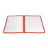 Winco Tabletop & Serving Each / Red Winco PMCD-9R Double Fold Menu Cover Red 9-3/8 x 12-1/8 | Denson CFE