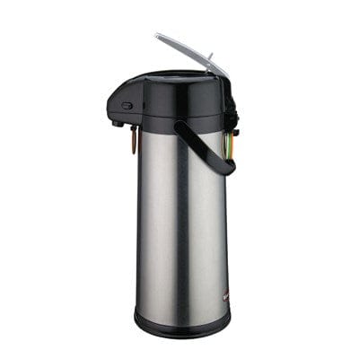 Winco Tabletop & Serving Each Winco AP-835 3 Liter Glass Lined Stainless Steel Coffee Airpot with Lever | Denson CFE