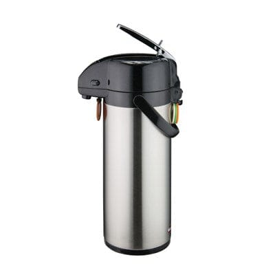 Winco Tabletop & Serving Each Winco APSK730 Stainless Steel Lined Airpot with Lever Top and Swivel Base | Denson CFE