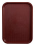 Winco Tabletop & Serving Each Winco FFT-1216U Fast Food Tray Burgundy 12 Inch x 16 Inch BPA Free Polypropylene | Denson CFE