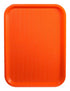 Winco Tabletop & Serving Each Winco FFT-1418O Fast Food Tray 14 x 18 Orange BPA Free Polypropylene | Denson CFE