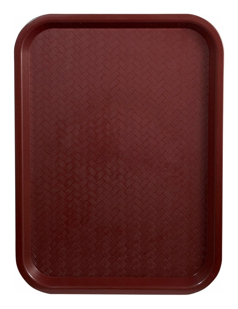 Winco Tabletop & Serving Each Winco FFT-1418U Fast Food Tray 14 Inch x 18 Inch Burgundy BPA Free Polypropylene | Denson CFE