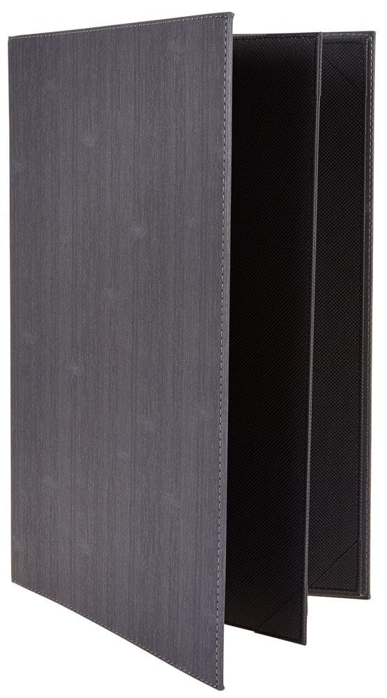 Winco Tabletop & Serving Each Winco LMF-811GY Stylish Grey Four-View Menu Cover for 8.5 x 11 Inserts | Denson CFE