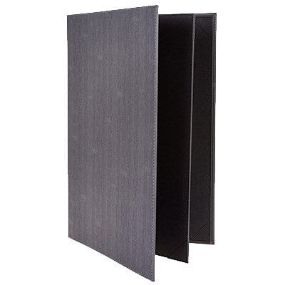 Winco Tabletop & Serving Each Winco LMF814GY Four-View Legal Size Menu Cover in Grey for 8-1/2 x 14 Inch Inserts | Denson CFE