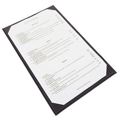 Winco Tabletop & Serving Each Winco LMS-814GY Single View Legal Size Menu Cover Grey | Denson CFE