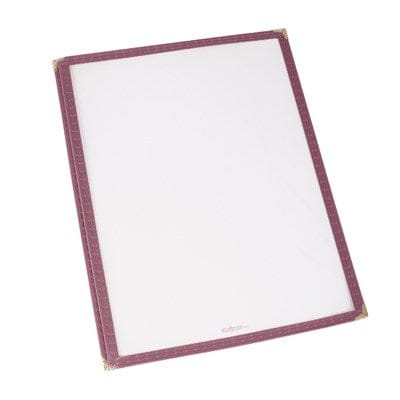 Winco Tabletop & Serving Each Winco PMC-14U Burgundy Menu Cover for 8.5 x 14 Paper | Denson CFE