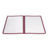 Winco Tabletop & Serving Each Winco PMCD-14U Menu Cover, Double Fold, 9-9/16" x 15", Burgundy