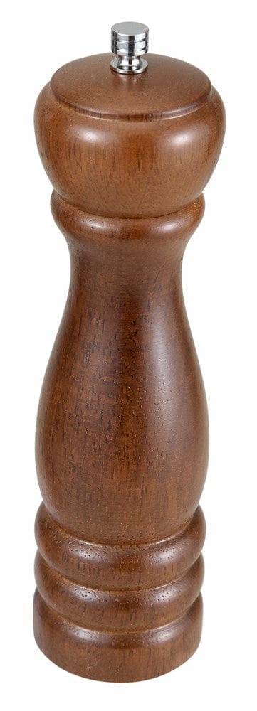 Winco Tabletop & Serving Each Winco WPM-08 Traditional 8 Inch Pepper Mill with Zinc Alloy Grinder and Oak Finish | Denson CFE