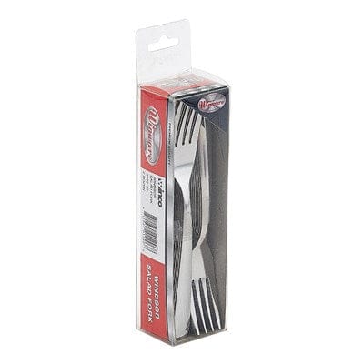 Winco Tabletop & Serving Pack Winco 0082-06 Stainless Steel Windsor Salad Fork 6 1/4 Inch Medium Weight | Denson CFE