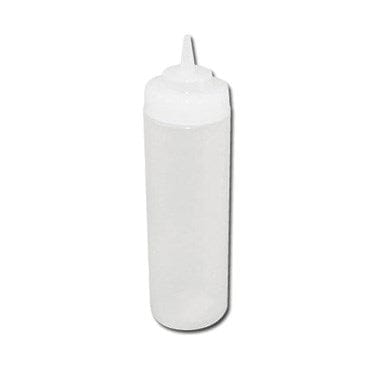Winco Tabletop & Serving Pack Winco PSW-12 12 oz. Clear Wide Mouth Squeeze Bottle - 6/Pack
