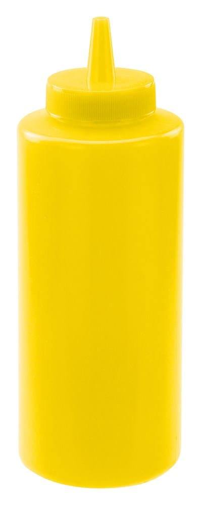Winco Tabletop & Serving Pack / Yellow Winco PSB-12Y 12 Ounce Yellow Squeeze Bottles Set of Six | Denson CFE