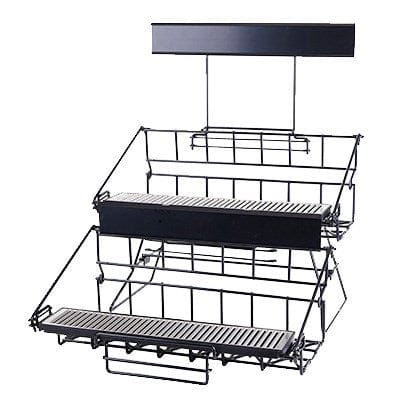 Winco Tabletop & Serving Set Winco APRK-6 Six Compartment Wire Airpot Rack with Drip Tray and Sign Holder | Denson CFE