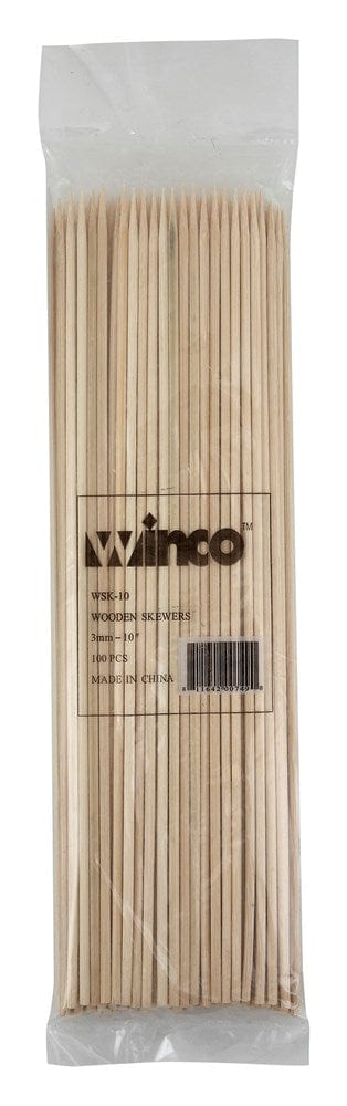 Winco Unclassified Bag Winco WSK-10 10" Bamboo Skewers - Bag of 100