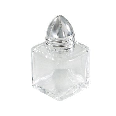 Winco Unclassified Dozen Winco G100 Square Glass Shaker with Stainless Steel Top 1/2oz | Denson CFE