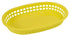 Winco Unclassified Dozen / Yellow Winco PLB-Y Oval Platter Basket 10-3/4 x 7-1/4 x 1-1/2 Yellow Heavy Duty | Denson CFE