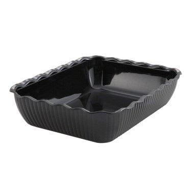 Winco Unclassified Each / Black Winco CRK-13K Deli Crock Rectangular Black 13x10x3 BPA Free SAN | Denson CFE
