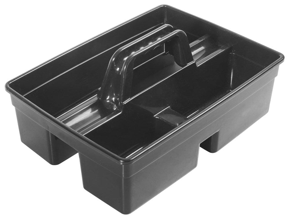 Winco Unclassified Each / Black Winco PJC-1511K Janitorial Caddy Three Compartment Design Black | Denson CFE