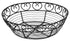 Winco Unclassified Each / Black Winco WBKG-8R Black Wire Round Bread and Fruit Basket 8 Inch | Denson CFE