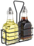 Winco Unclassified Each / Black Winco WH-3K Cruet Rack for Six Ounce Oil and Vinegar Bottles Black Coating | Denson CFE