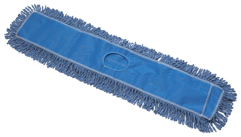 Winco Unclassified Each / Blue Winco DMB-36H Dust Mop Refill Cotton Blend Blue 36 inches by 5 inches | Denson CFE