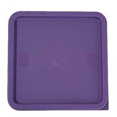 Winco Unclassified Each / Purple Winco PECC-128P Allergen Free Purple Container Cover for 12 18 22 Quart Square Storage Containers | Denson CFE