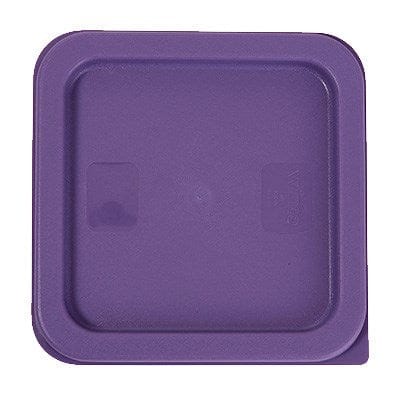 Winco Unclassified Each / Purple Winco PECC-24P Allergen Free Purple Cover for Square Storage Containers 2 and 4 Quart | Denson CFE