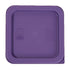 Winco Unclassified Each / Purple Winco PECC-24P Allergen Free Purple Cover for Square Storage Containers 2 and 4 Quart | Denson CFE