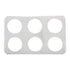 Winco Unclassified Each Winco ADP-444 Six Hole Stainless Steel Steam Table Adapter Plate 4.75 Inch | Denson CFE