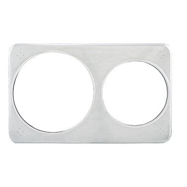 Winco Unclassified Each Winco ADP-608 2 Hole Steam Table Adapter Plate - 6 3/8" and 8 3/8"