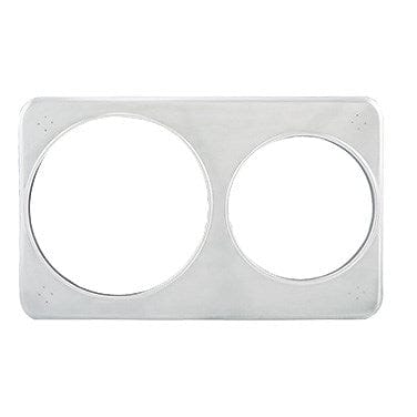 Winco Unclassified Each Winco ADP-608 Two Hole Steam Table Adapter Plate 6 3/8 Inch and 8 3/8 Inch | Denson CFE