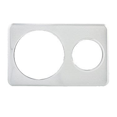 Winco Unclassified Each Winco ADP-610 Two Hole Steam Table Adapter Plate 6 3/8 inch and 10 3/8 inch | Denson CFE