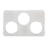 Winco Unclassified Each Winco ADP-666 Three Hole Steam Table Adapter Plate Stainless Steel 6 3/8 Inch | Denson CFE