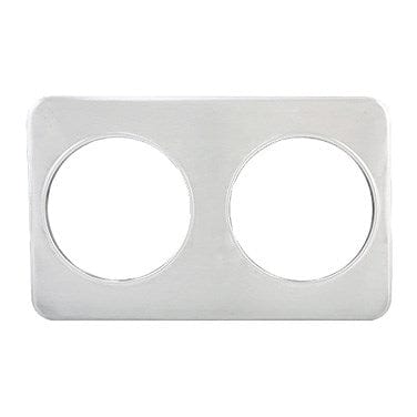 Winco Unclassified Each Winco ADP-808 2 Hole Steam Table Adapter Plate - 8 3/8"