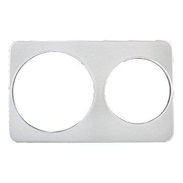 Winco Unclassified Each Winco ADP-810 2 Hole Steam Table Adapter Plate - 8 3/8" and 10 3/8"