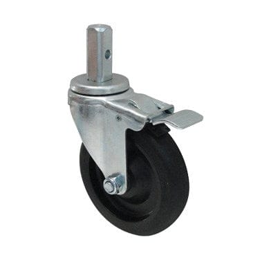 Winco Unclassified Each Winco ALRC5STK 5 Inch Swivel Stem Caster with Brake for Pan Racks | Denson CFE