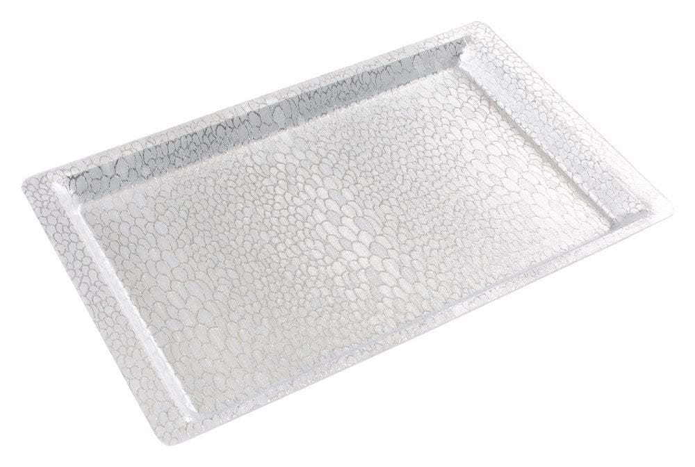 Winco Unclassified Each Winco AST-1S Display Tray Silver Acrylic Full Size Rectangular 20-3/4 x 12-3/4 | Denson CFE