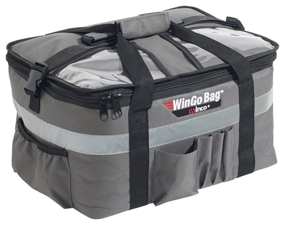 Winco Unclassified Each Winco BGCB-1709 WinGoBag??? Premium Catering Bag, Medium with Beverage Divider, 17" W x 13"D x 9"H