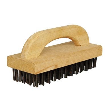 Winco Unclassified Each Winco BR-9 Butcher Block Brush Steel Bristles 9.25 x 3.75 x 1 | Denson CFE