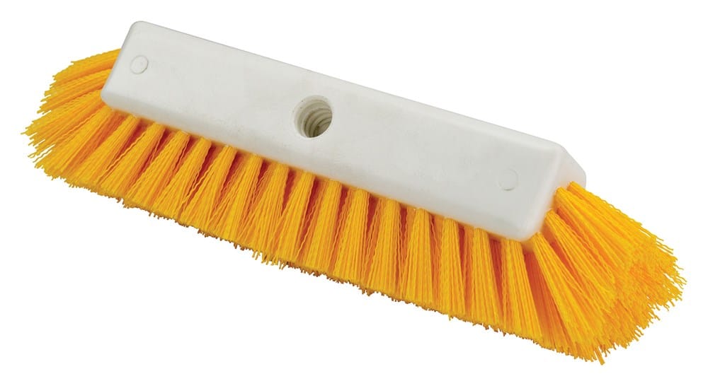 Winco Unclassified Each Winco BRF-12Y Multi-Surface 12 Inch Floor Scrub Brush Head Only | Denson CFE