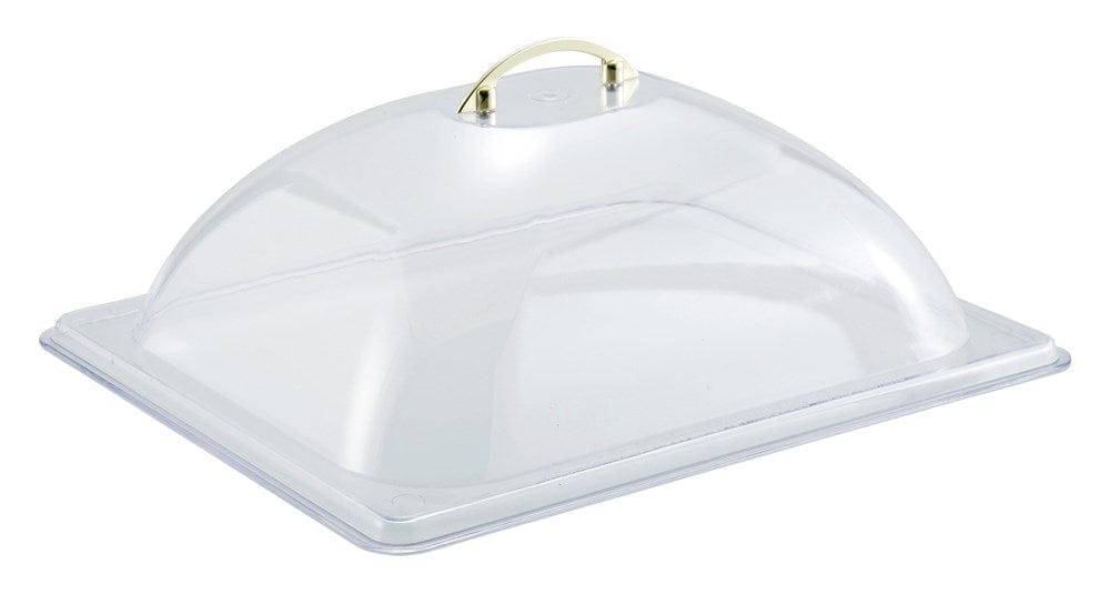 Winco Unclassified Each Winco C-DP2 Half-Size Dome Cover Polycarbonate 13.5 x 11 x 4.4 inches | Denson CFE