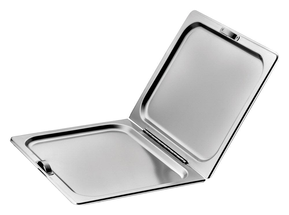 Winco Unclassified Each Winco C-HFC1 Flat Hinged Cover for Full Size Stainless Steel Steam Table Pan | Denson CFE
