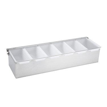 Winco Unclassified Each Winco CDP-6 Condiment Holder 6 Compartment Stainless Steel | Denson CFE