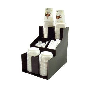 Winco Unclassified Each Winco CLSO-2T Cup & Lid Organizer, 3 Tiers, 2 Stacks