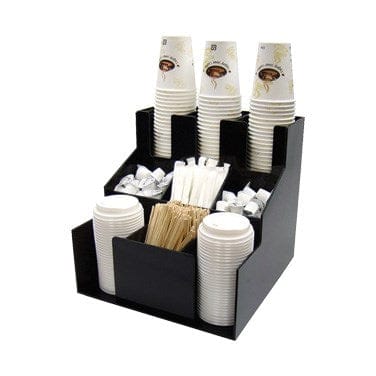 Winco Unclassified Each Winco CLSO-3T Cup and Lid Organizer 3 Tiers Hold Multiple Stacks | Denson CFE