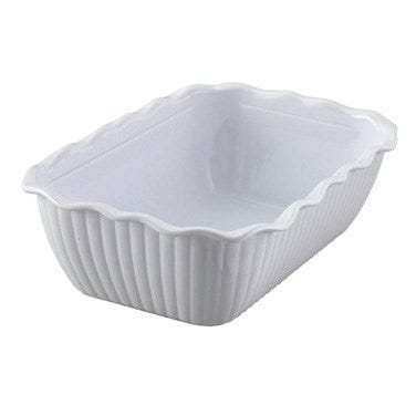 Winco Unclassified Each Winco CRK-10W Deli Crock 10 Inch Fluted ABS White | Denson CFE