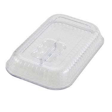 Winco Unclassified Each Winco CRKC-10 Cover for CRK-10 Series Deli Crocks 10x7 Rectangular Clear Fluted BPA Free | Denson CFE